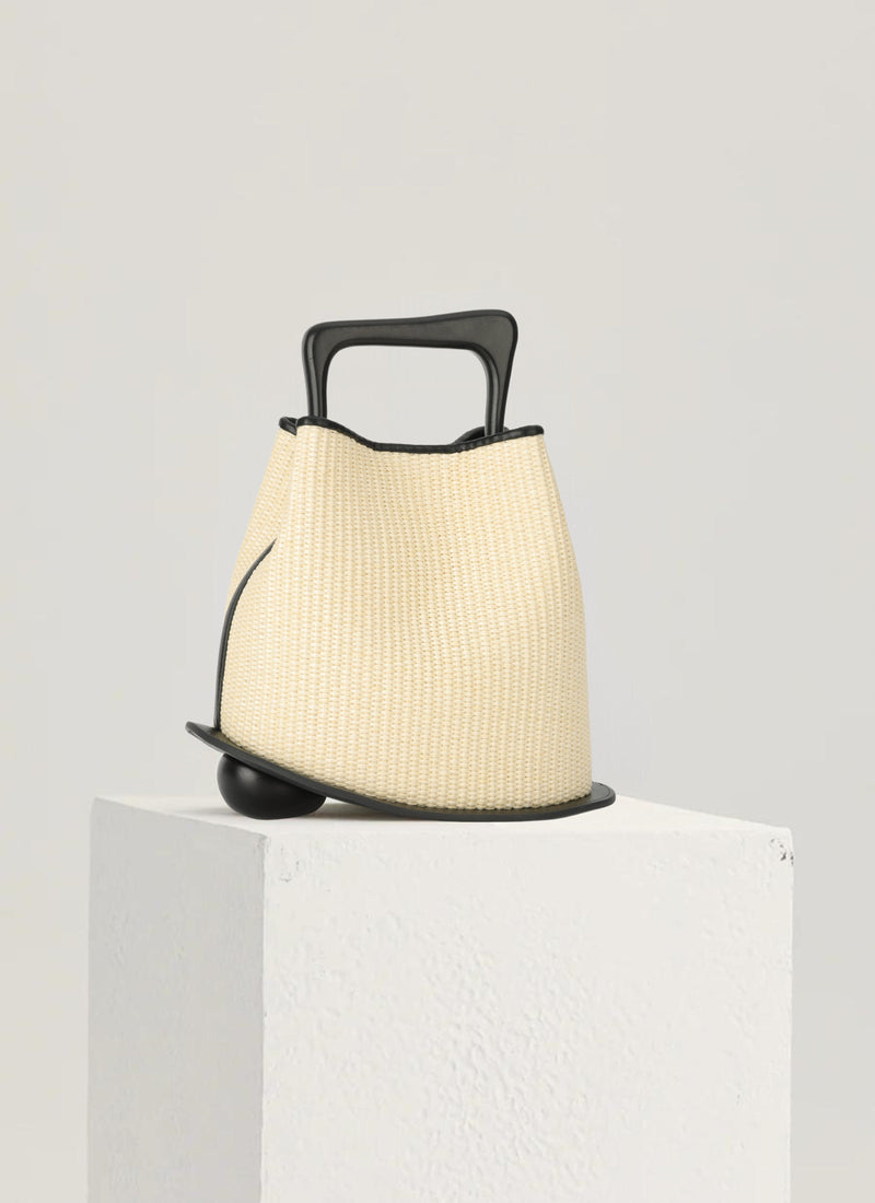 Ozzy Raffia Bag - Pale